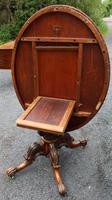 1880's Burr Walnut Loo Table Top with Ornate Base (5 of 5) 1880's Burr Walnut Loo Table Top with Ornate Base (5 of 5)