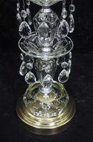 Pair of American Hollywood Regency Mid-Century Crystal Glass Lamps (4 of 9) Pair of American Hollywood Regency Mid-Century Crystal Glass Lamps (4 of 9)