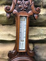 Antique Carved Oak Aneroid Barometer (3 of 7) Antique Carved Oak Aneroid Barometer (3 of 7)