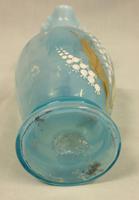 Antique Pale Blue Vaseline Glass Decorated Jug (4 of 5) Antique Pale Blue Vaseline Glass Decorated Jug (4 of 5)