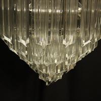 Italian Venini Crystal Triple Light Chandelier (6 of 10) Italian Venini Crystal Triple Light Chandelier (6 of 10)