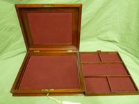 Flame Mahogany Jewel Box + Tray With Adjustable Storage c.1880 (12 of 13) Flame Mahogany Jewel Box + Tray With Adjustable Storage c.1880 (12 of 13)