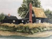 John Ridgewell Essex Cottage Superb Large Oil Painting Excellent Frame (4 of 9) John Ridgewell Essex Cottage Superb Large Oil Painting Excellent Frame (4 of 9)