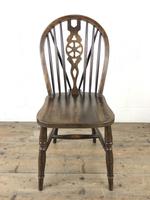Set of Six 20th Century Wheelback Chairs including Two Carvers (10 of 20) Set of Six 20th Century Wheelback Chairs including Two Carvers (10 of 20)