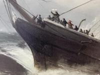 Huge 19th Century Seascape Oil Painting Sinking Ship Signalling Rescuers by Henry E Tozer (12 of 58) Huge 19th Century Seascape Oil Painting Sinking Ship Signalling Rescuers by Henry E Tozer (12 of 58)