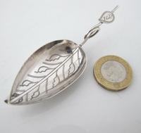 Superb George III Silver Leaf Caddy Spoon Birmingham c.1800 (4 of 4) Superb George III Silver Leaf Caddy Spoon Birmingham c.1800 (4 of 4)