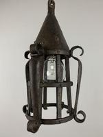 19th Century Blacksmiths Wrought Iron Ceiling Light, Lantern, Rewired (9 of 11) 19th Century Blacksmiths Wrought Iron Ceiling Light, Lantern, Rewired (9 of 11)