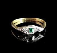 Art Deco Emerald Ring, 18ct Gold & Platinum (8 of 10) Art Deco Emerald Ring, 18ct Gold & Platinum (8 of 10)
