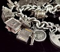 Vintage Sterling Silver Charm Bracelet, 1960s - Heavy (4 of 12) Vintage Sterling Silver Charm Bracelet, 1960s - Heavy (4 of 12)