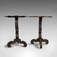 Pair of Antique Side Tables, Asian, Elm, Occasional, Wine Stand, Victorian, 1900 (3 of 11) Pair of Antique Side Tables, Asian, Elm, Occasional, Wine Stand, Victorian, 1900 (3 of 11)