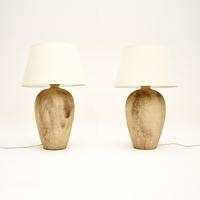 Pair of Vintage Terracotta Table Lamps