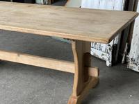French Bleached Oak Trestle End Farmhouse Dining Table (3 of 19) French Bleached Oak Trestle End Farmhouse Dining Table (3 of 19)