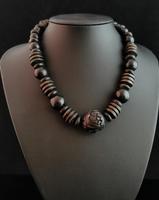 Victorian Bog Oak & Wood Bead Necklace (3 of 10) Victorian Bog Oak & Wood Bead Necklace (3 of 10)