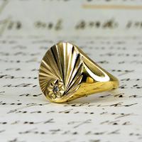The Vintage 1987 Sunrise Diamond Signet Ring (7 of 7) The Vintage 1987 Sunrise Diamond Signet Ring (7 of 7)