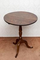 Very Good Oak Tilt Top Tripod Table