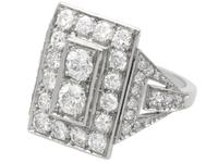 2.49ct Diamond & Platinum Dress Ring - Art Deco c.1930 (3 of 9) 2.49ct Diamond & Platinum Dress Ring - Art Deco c.1930 (3 of 9)