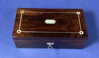 William IV Rosewood Glove Box With Inlay (8 of 12) William IV Rosewood Glove Box With Inlay (8 of 12)