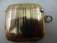Antique 9ct Gold Vesta Case Birmingham 1911 (2 of 6) Antique 9ct Gold Vesta Case Birmingham 1911 (2 of 6)