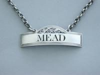 Rare George III Silver Wine Label 'Mead' (7 of 9) Rare George III Silver Wine Label 'Mead' (7 of 9)