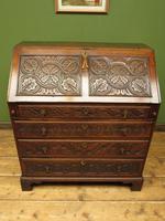 Antique Carved Oak Writing Bureau Desk with Fall Front, Handsome Gothic Piece (2 of 24) Antique Carved Oak Writing Bureau Desk with Fall Front, Handsome Gothic Piece (2 of 24)