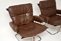 1960’s Pair of Leather & Chrome Armchairs by Ingmar Relling (3 of 12) 1960’s Pair of Leather & Chrome Armchairs by Ingmar Relling (3 of 12)