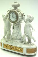 French Empire Figural Mantel Clock – Bisque Porcelain Cherub Verge Mantle Clock c.1800 (4 of 13) French Empire Figural Mantel Clock – Bisque Porcelain Cherub Verge Mantle Clock c.1800 (4 of 13)