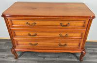 Chest of Drawers Vintage French Style with 3 Drawer Carved Cabinet (1 of 11)