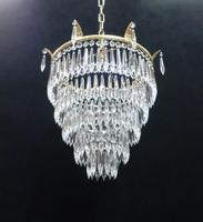 Italian Art Deco Five Tier Crystal Glass Chandelier, 1930s (7 of 7) Italian Art Deco Five Tier Crystal Glass Chandelier, 1930s (7 of 7)