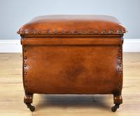 Victorian Hand Dyed Leather Ottoman (9 of 14) Victorian Hand Dyed Leather Ottoman (9 of 14)