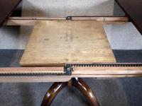 Large Reproduction Circular Oak Dining Table With Two Leaves / Seats 8 Persons (8 of 8) Large Reproduction Circular Oak Dining Table With Two Leaves / Seats 8 Persons (8 of 8)