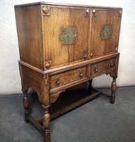 Golden Oak Cocktail Cabinet / Sideboard (2 of 8) Golden Oak Cocktail Cabinet / Sideboard (2 of 8)