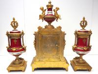 Incredible French Sevres Mantel Clock French Striking 8-day Garniture Clock Set (18 of 19) Incredible French Sevres Mantel Clock French Striking 8-day Garniture Clock Set (18 of 19)