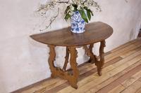 Charming 18th Century Italian Demi-Lune Lyre-Leg Fruitwood Table (5 of 13) Charming 18th Century Italian Demi-Lune Lyre-Leg Fruitwood Table (5 of 13)