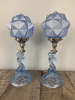 Pair of Art Deco Walther & Sohne Glass Table Lamp, Rewired & Pat Tested c.1930 (5 of 9) Pair of Art Deco Walther & Sohne Glass Table Lamp, Rewired & Pat Tested c.1930 (5 of 9)