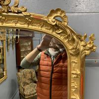 Large French gilt overmantle mirror 185cm (6 of 8) Large French gilt overmantle mirror 185cm (6 of 8)