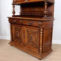 Large German Carved Walnut Bookcase Cabinet 19th Century (9 of 14) Large German Carved Walnut Bookcase Cabinet 19th Century (9 of 14)