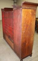 1900s Large Mahogany Bow Front Wardrobe with Drawers (2 of 4) 1900s Large Mahogany Bow Front Wardrobe with Drawers (2 of 4)