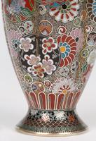 Oriental, Chinese / Japanese Exceptional Silver Metal Cloisonne Vase (25 of 25) Oriental, Chinese / Japanese Exceptional Silver Metal Cloisonne Vase (25 of 25)