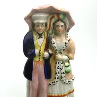 19th Century Pottery Victorian Staffordshire Courting Couple Figure (2 of 9) 19th Century Pottery Victorian Staffordshire Courting Couple Figure (2 of 9)