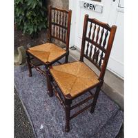 Good Pair of Country Spindle Back Chairs (5 of 6) Good Pair of Country Spindle Back Chairs (5 of 6)