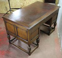 1930s Carved Oak Desk with Good Oak Top. 1 Piece (4 of 4) 1930s Carved Oak Desk with Good Oak Top. 1 Piece (4 of 4)