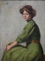 Armand Laureys b.1867 La Femme En Vert c.1900 (2 of 7) Armand Laureys b.1867 La Femme En Vert c.1900 (2 of 7)