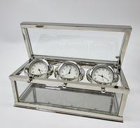 Decorative Desk or Wall Clock with Three Multi - Directional Giroscopic Clocks (4 of 8) Decorative Desk or Wall Clock with Three Multi - Directional Giroscopic Clocks (4 of 8)