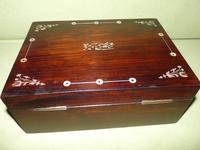 Inlaid Rosewood Jewellery Box + Tray c.1845 (7 of 12) Inlaid Rosewood Jewellery Box + Tray c.1845 (7 of 12)