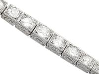 5.13ct Diamond, 14ct & 9ct White Gold Bracelet - Antique c.1910 (4 of 12) 5.13ct Diamond, 14ct & 9ct White Gold Bracelet - Antique c.1910 (4 of 12)