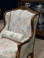 Superb Pair of French Upholstered Bergere Chairs (11 of 28) Superb Pair of French Upholstered Bergere Chairs (11 of 28)