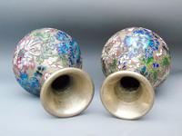 Pretty Pair of Chinese Cloisonne Champleve Vases (9 of 9) Pretty Pair of Chinese Cloisonne Champleve Vases (9 of 9)