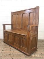 Rustic Pitch Pine Settle Bench (6 of 8) Rustic Pitch Pine Settle Bench (6 of 8)