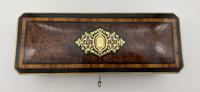 Victorian Burr Cedar Glove Box Cross Banded in Tulipwood (5 of 13) Victorian Burr Cedar Glove Box Cross Banded in Tulipwood (5 of 13)