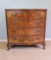 Antique Burr Walnut Shaped Front Chest of Drawers (3 of 7) Antique Burr Walnut Shaped Front Chest of Drawers (3 of 7)